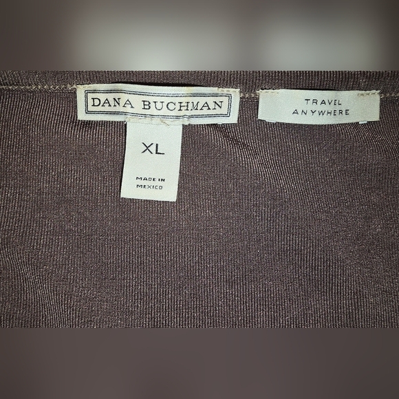 Dana Buchman TRAVEL ANYWHERE Collection Sleeveless Blouse Brown XL - Picture 5 of 5
